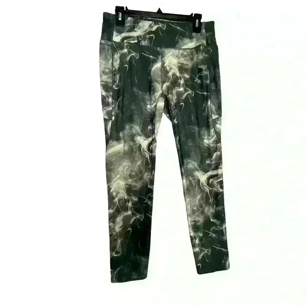 CALIA Stay Powerful Fashion Print Energize 7/8 Leggings Scared Smoke Gray L